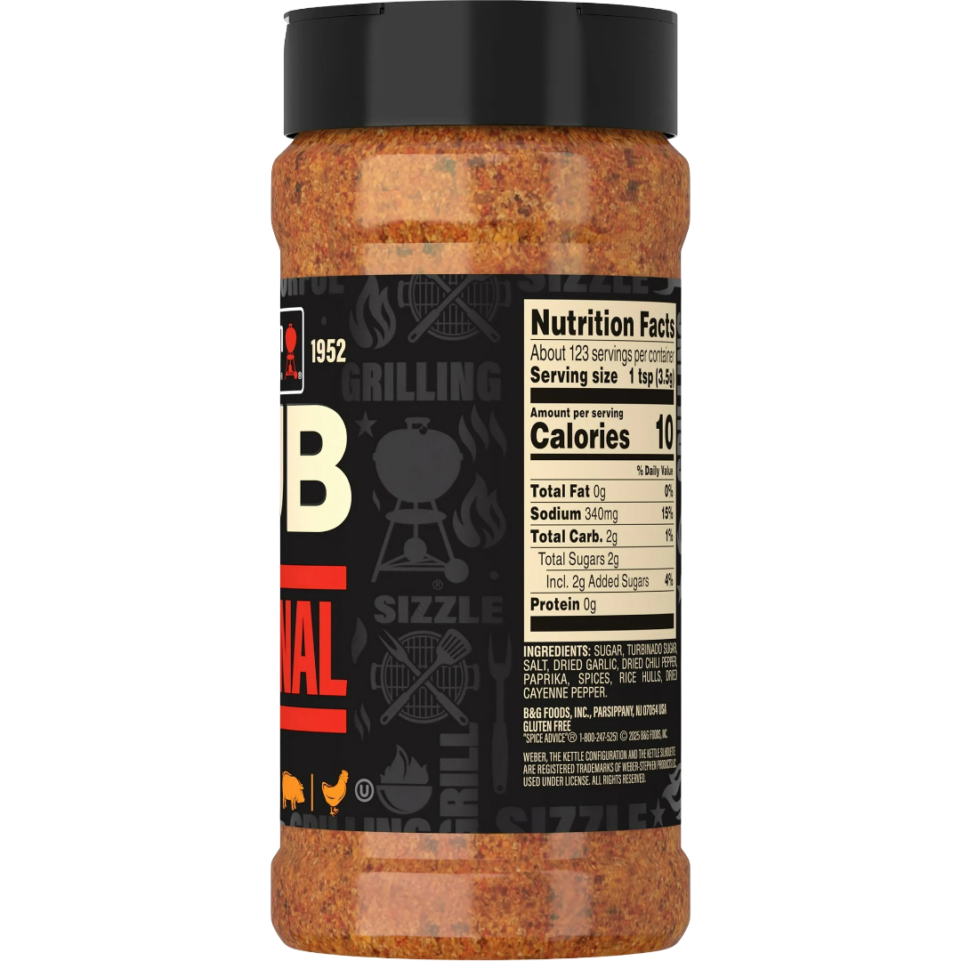 Weber Dry Smoking Rub Seasoning, 15.25oz