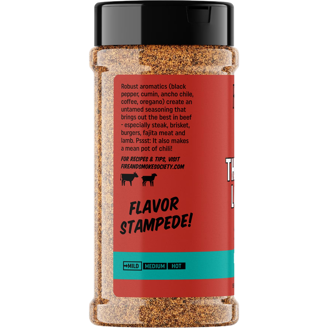 Fire & Smoke Society Thundering Longhorn Steak Seasoning Beef Rub, 12.5 oz