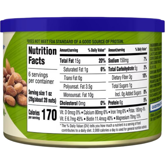 Blue Diamond Sour Cream & Onion Flavored Almonds Limited Edition, 6 oz