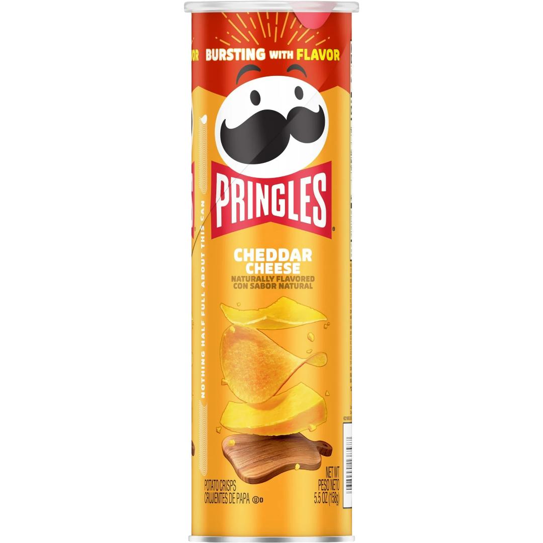 Pringles Cheddar Cheese Potato Crisps Chips, 5.5oz