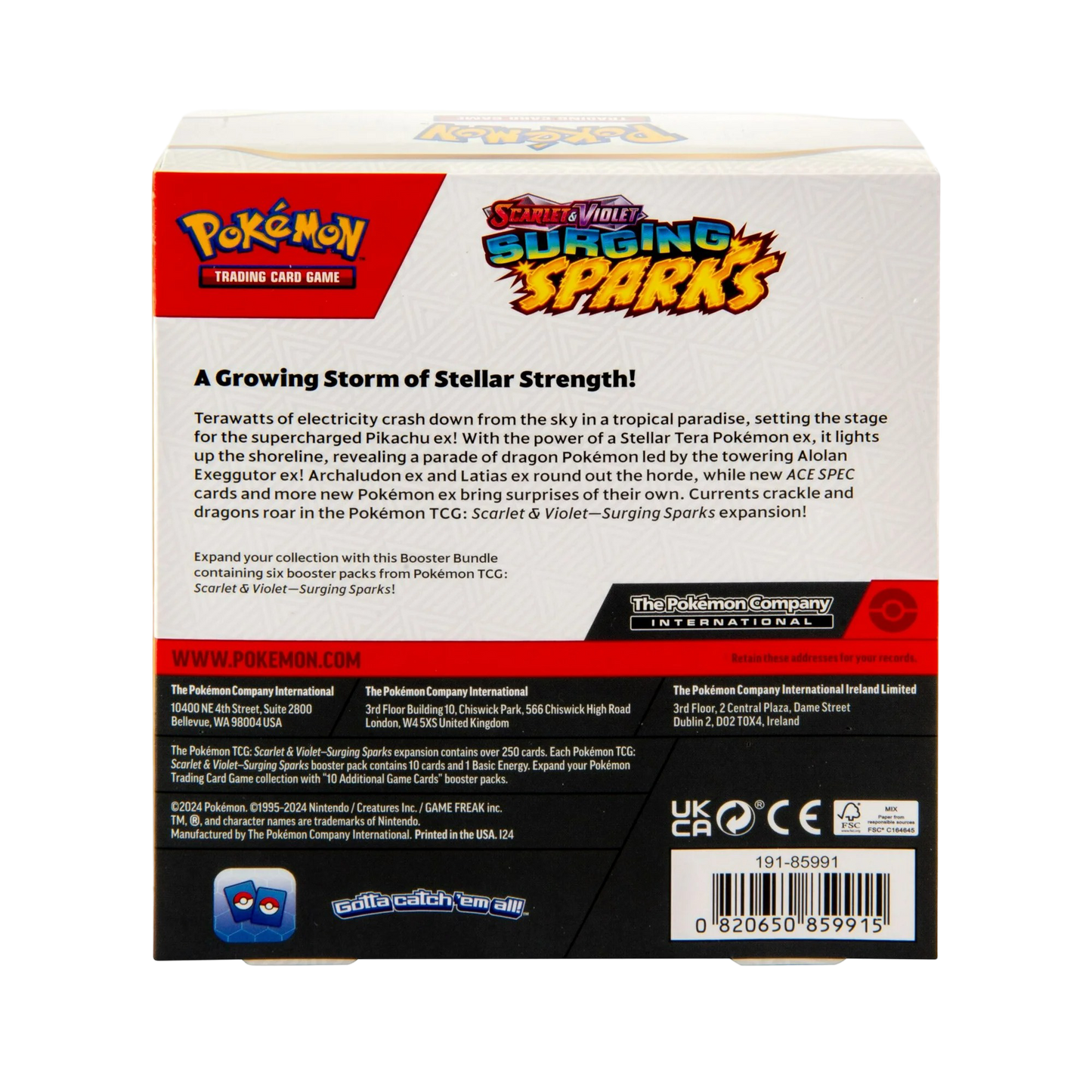 Pokemon TCG: Scarlet & Violet - Surging Sparks Booster Bundle Box