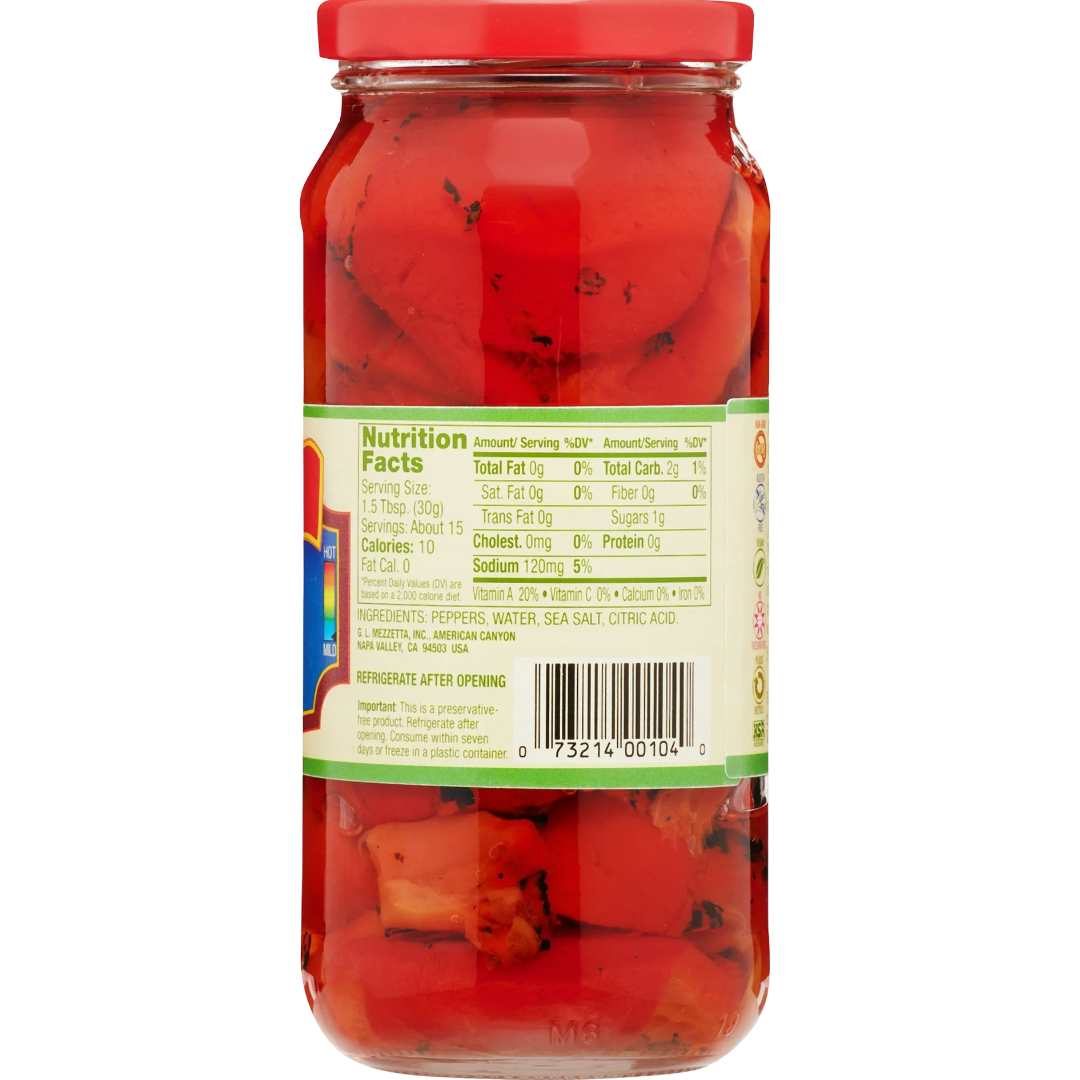 Mezzetta Roasted Red Bell Peppers, 16 fl oz
