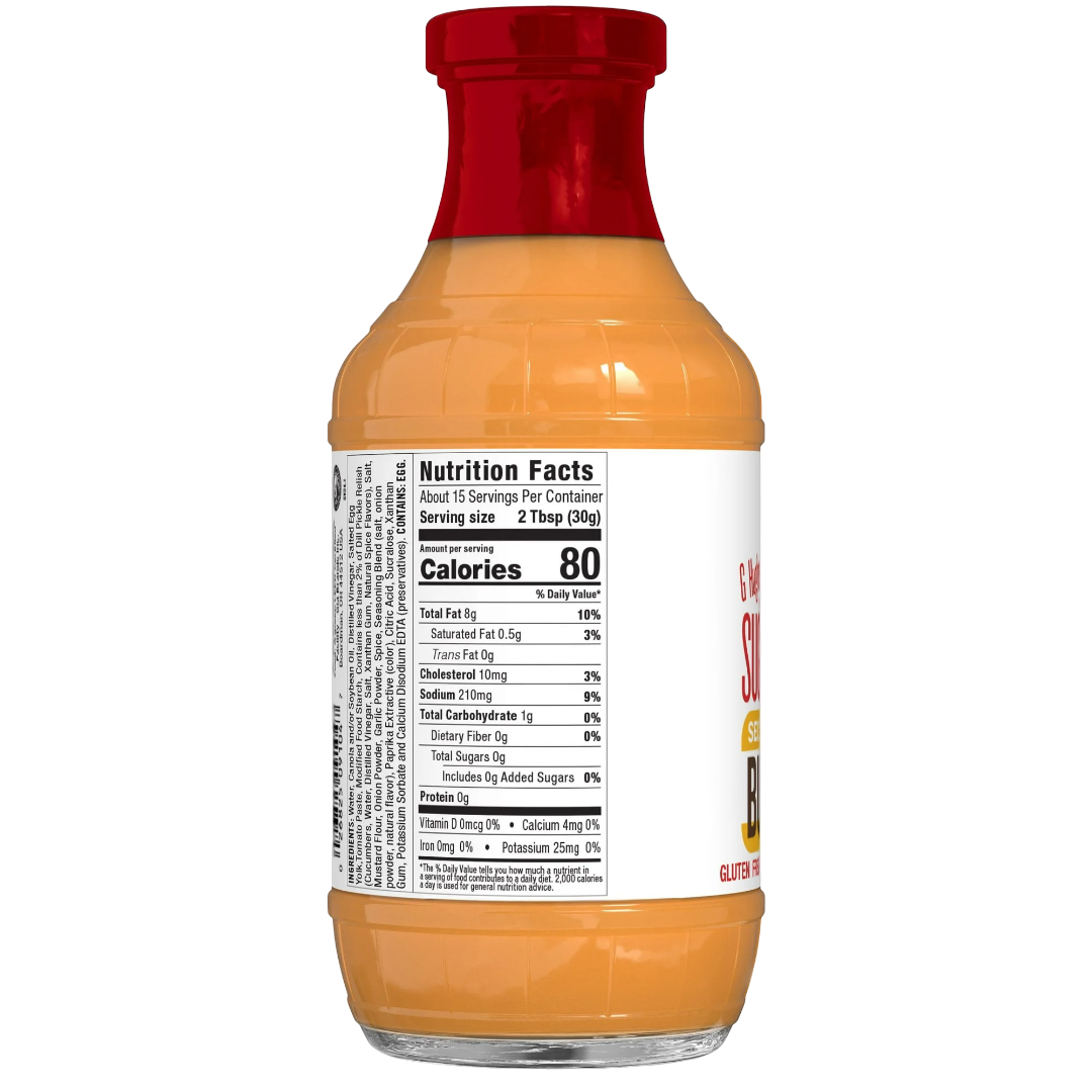 G Hughes Sugar Free Secret Burger Sauce, 16oz