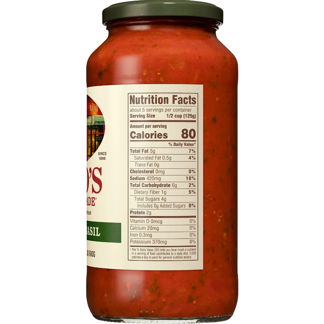 Rao's Homemade Tomato Basil Pasta Sauce, 24oz