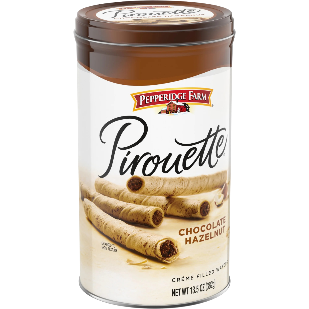 Pepperidge Farm Pirouette Cookies, Chocolate Hazelnut Créme Filled Wafers, 13.5oz