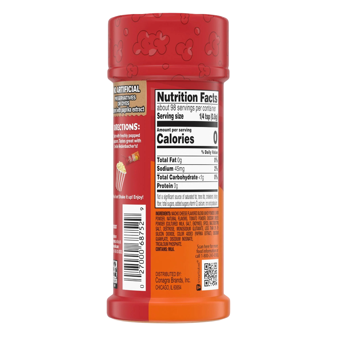 Orville Redenbacher's Nacho Cheese Flavored Popcorn Seasoning, 2.8oz
