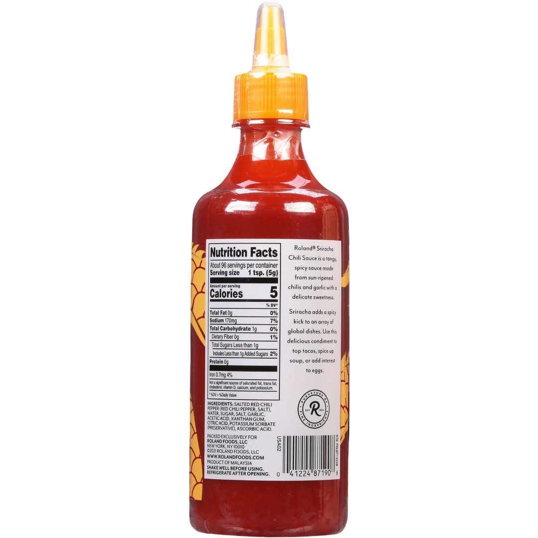 Roland Sriracha Chili Sauce, 17 oz