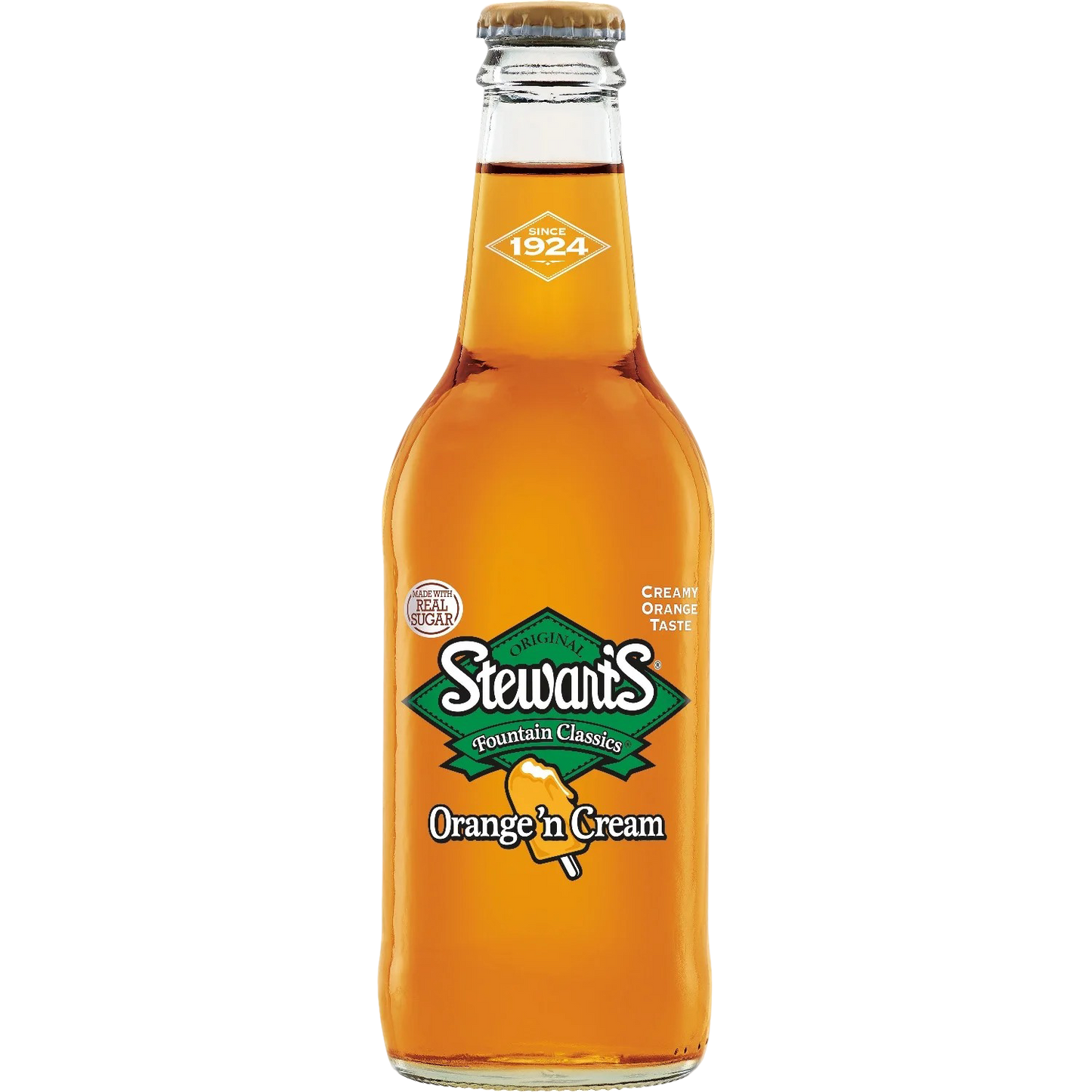 Stewart's Original Orange Cream Soda 12 oz Bottle
