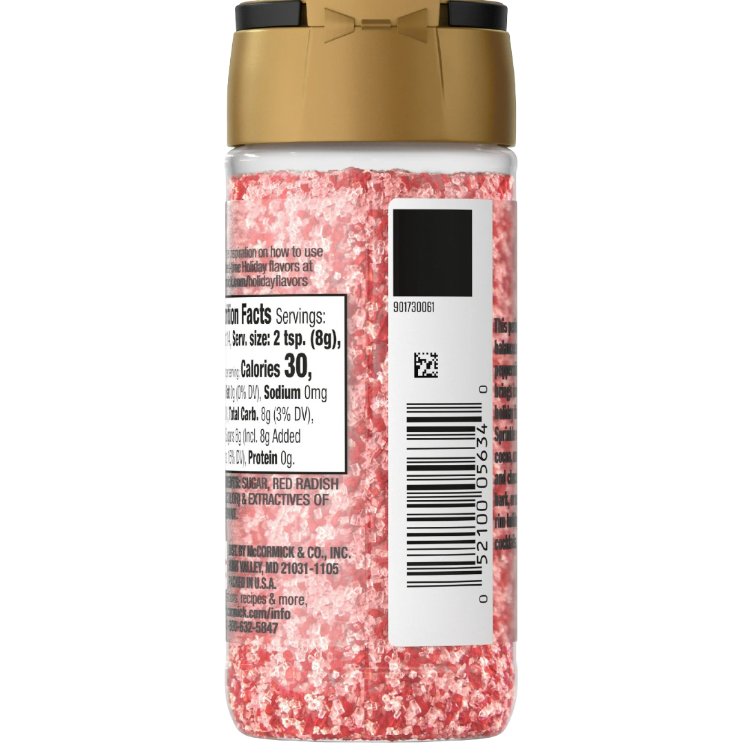 McCormick Candy Cane Finishing Sugar, 3.81oz