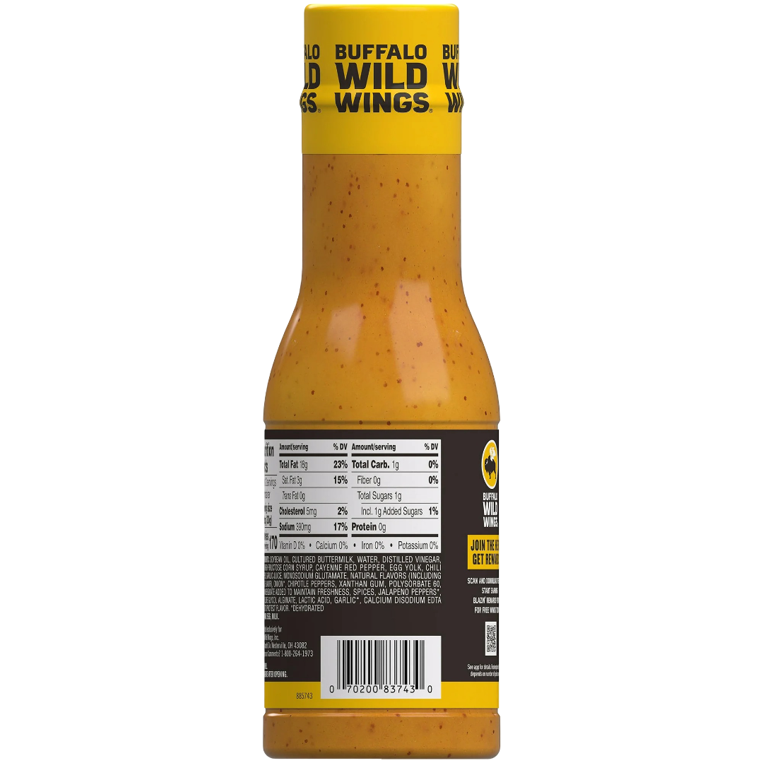 Buffalo Wild Wings Southwestern Ranch Smoky Dipping Sauce, 12 oz