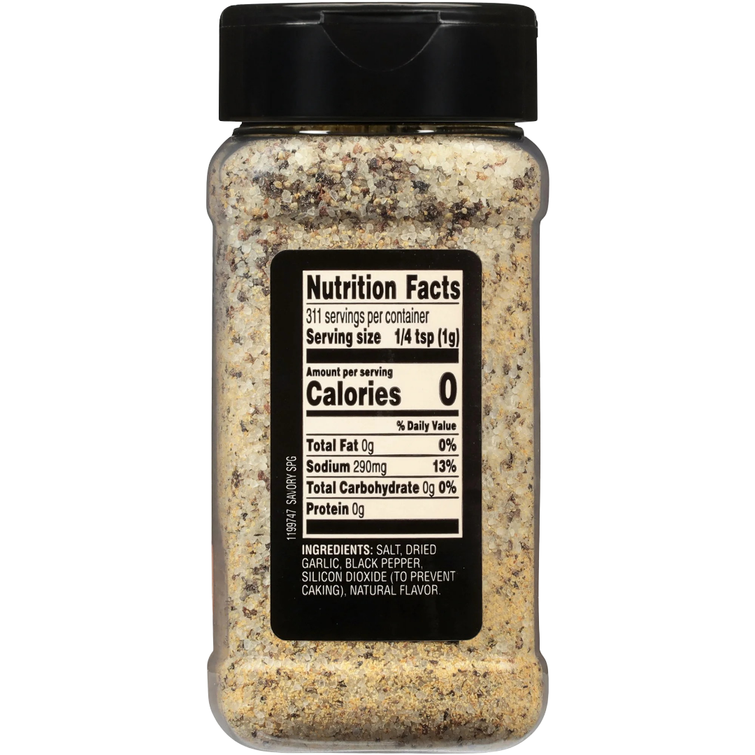 Weber Sav'ry SPG Seasoning, Salt Pepper Garlic Blend, 11 oz