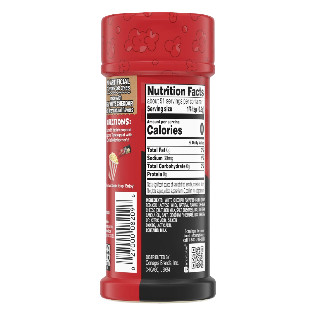 Orville Redenbacher's White Cheddar Flavored Popcorn Seasoning, 2.6oz