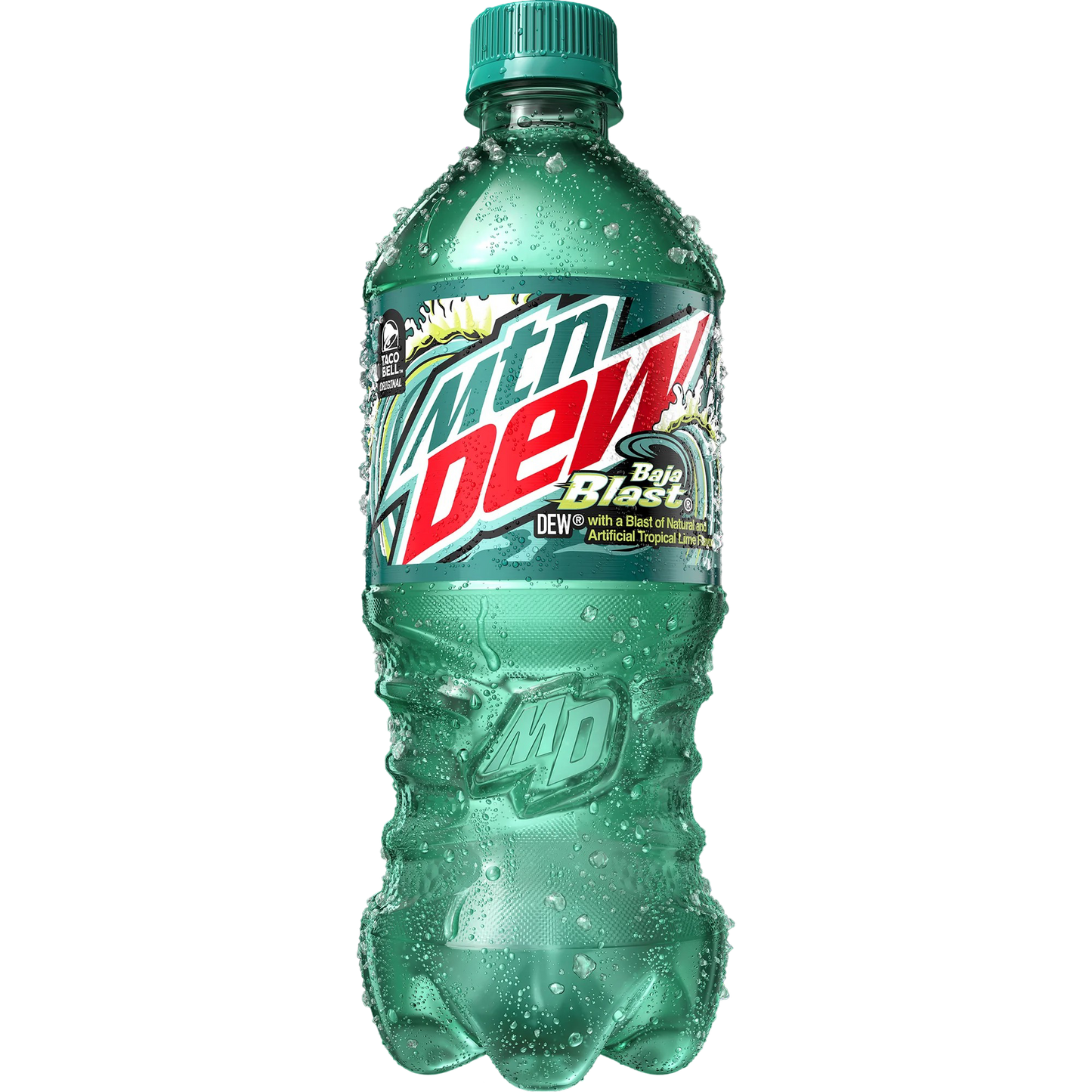 Mountain Dew Baja Blast Tropical Lime & Citrus Soda Pop, 20 fl oz