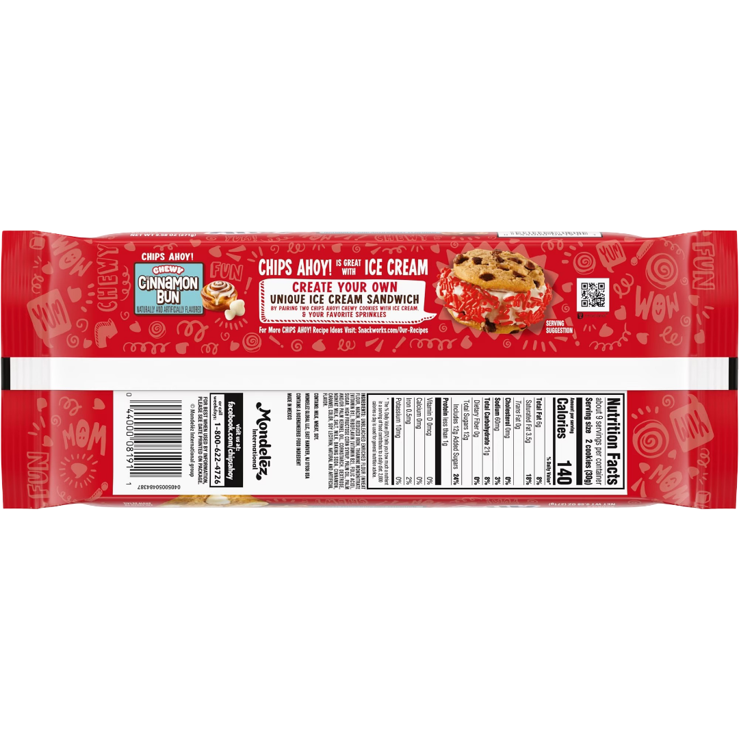 CHIPS AHOY! Chewy Cinnamon Bun Cookies, 9.58 oz