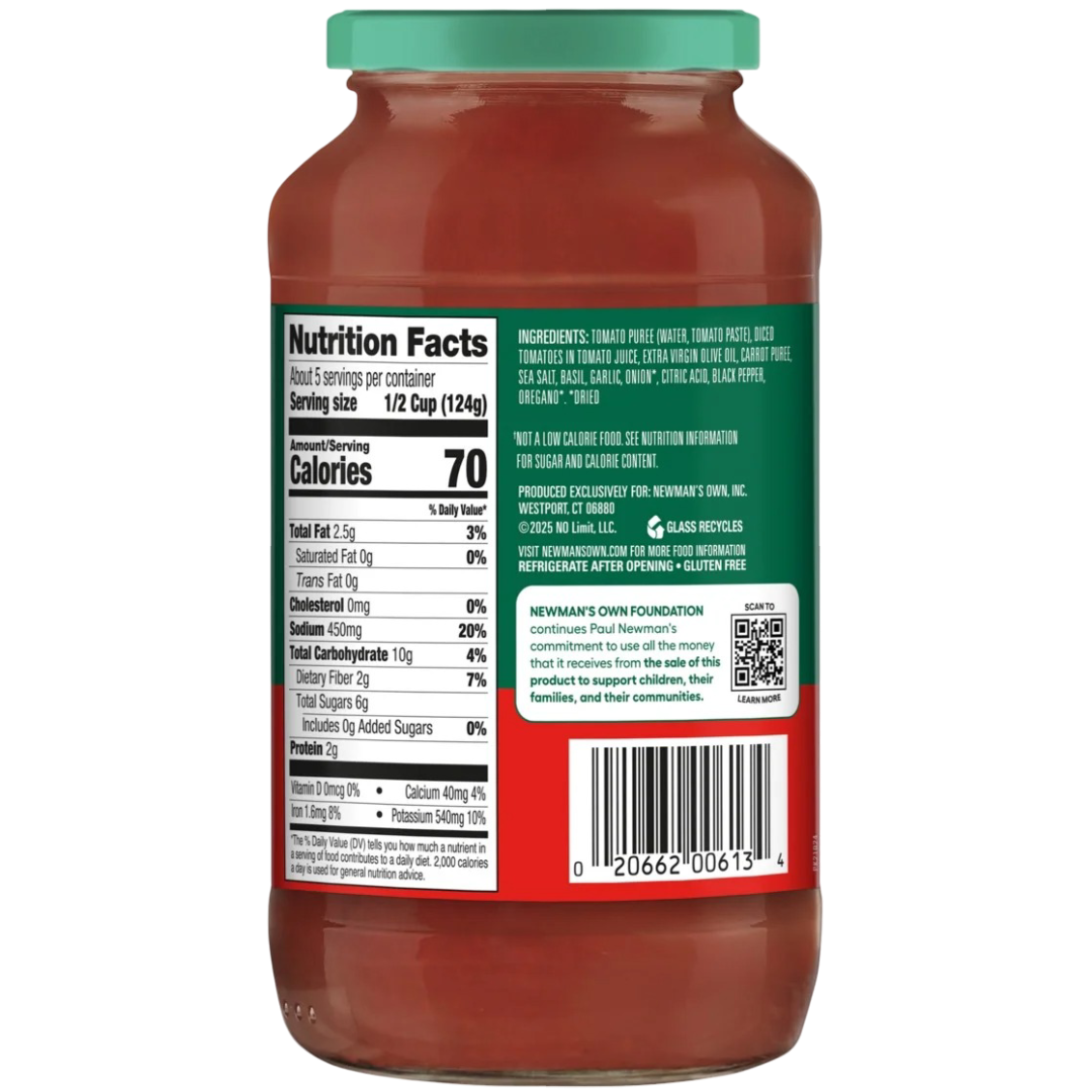 Newman's Own Marinara Pasta Sauce 24 oz
