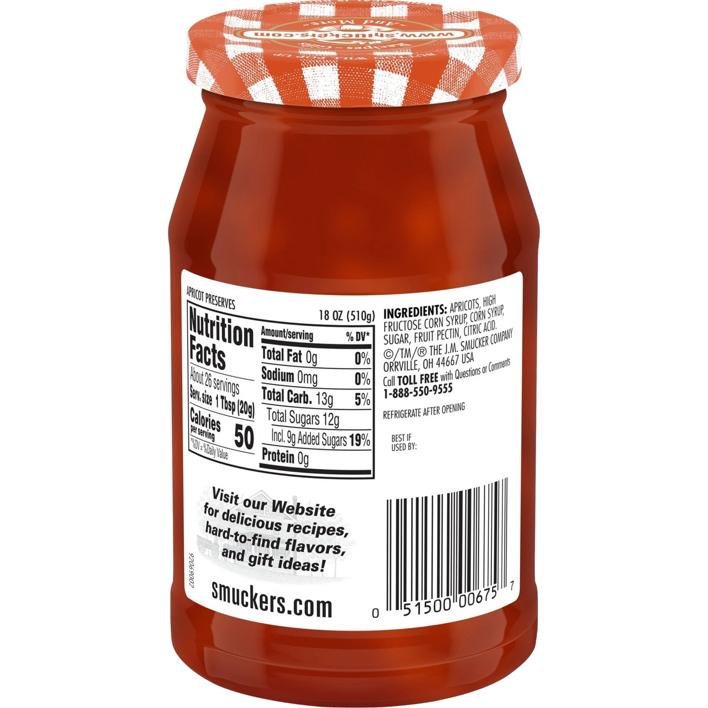 Smucker's Apricot Preserves, 18oz