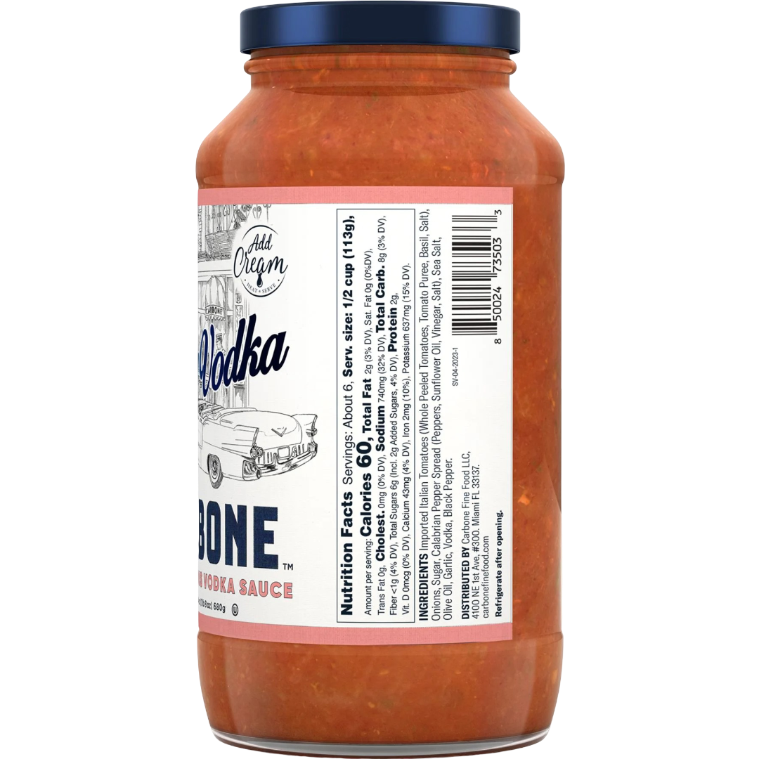 Carbone Fine Foods Spicy Vodka Pasta Sauce, 24 oz