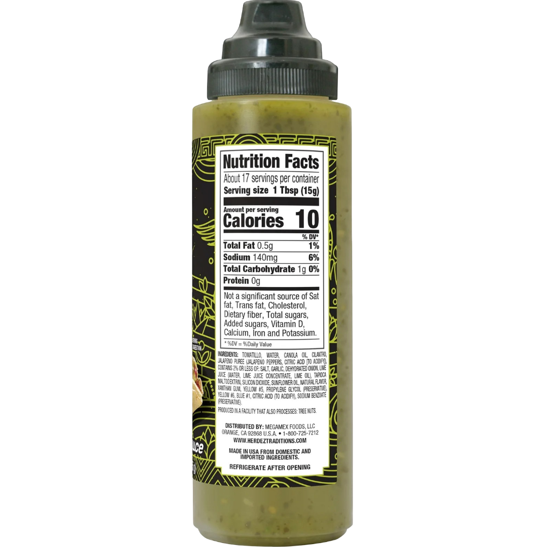 HERDEZ TAQUERIA Cilantro Lime Taco Street Sauce, 9 oz