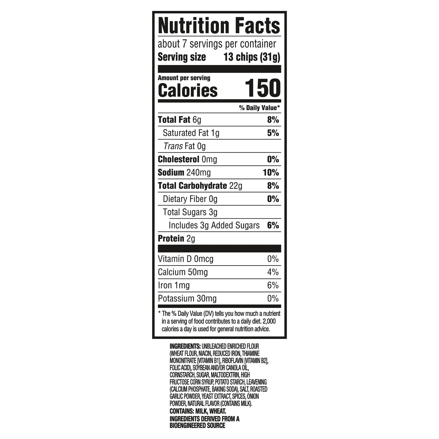 RITZ Toasted Chips Roasted Garlic Crackers, 8.1oz