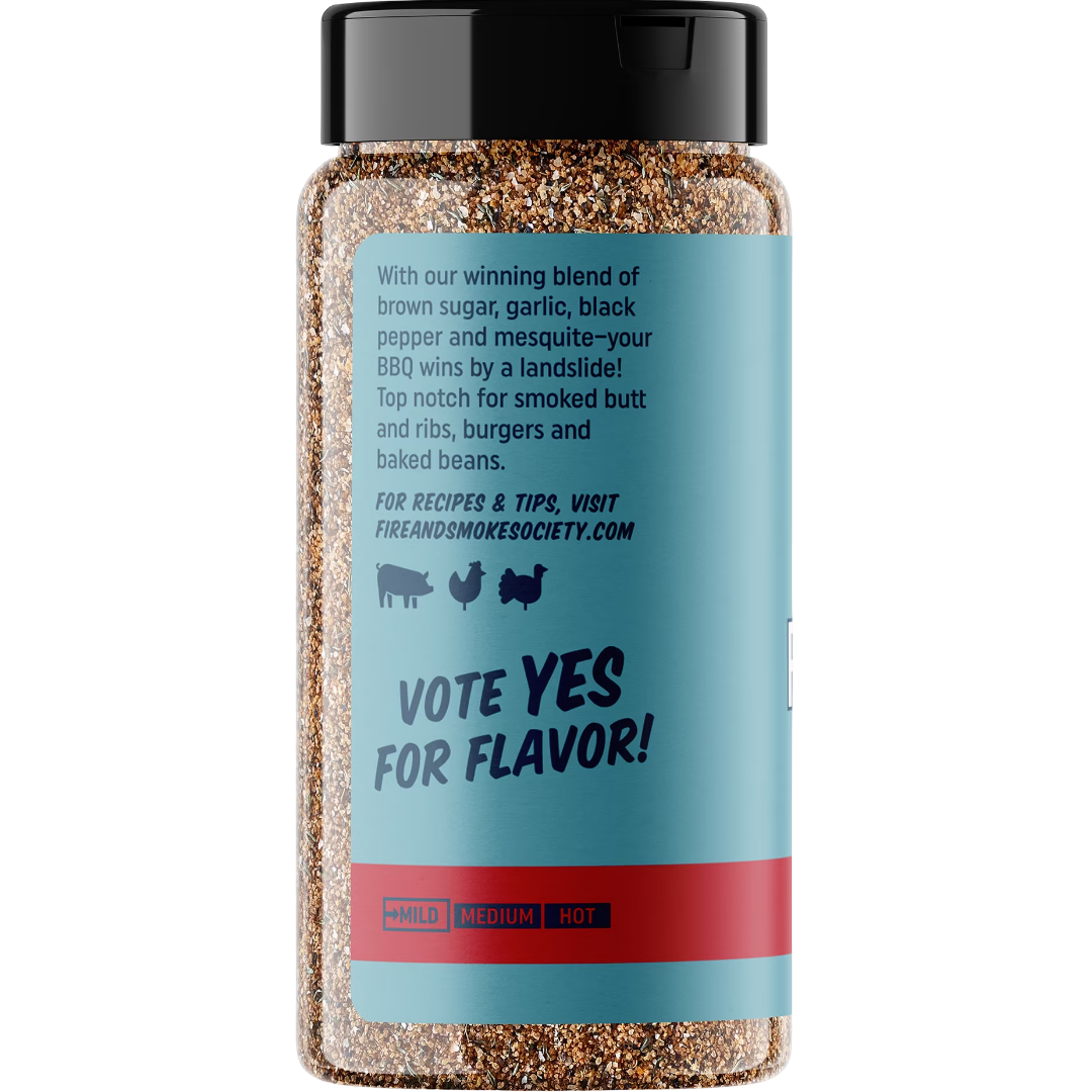 Fire & Smoke Society Mayor of Rubtown Barbecue Seasoning Rub, 7.6 oz