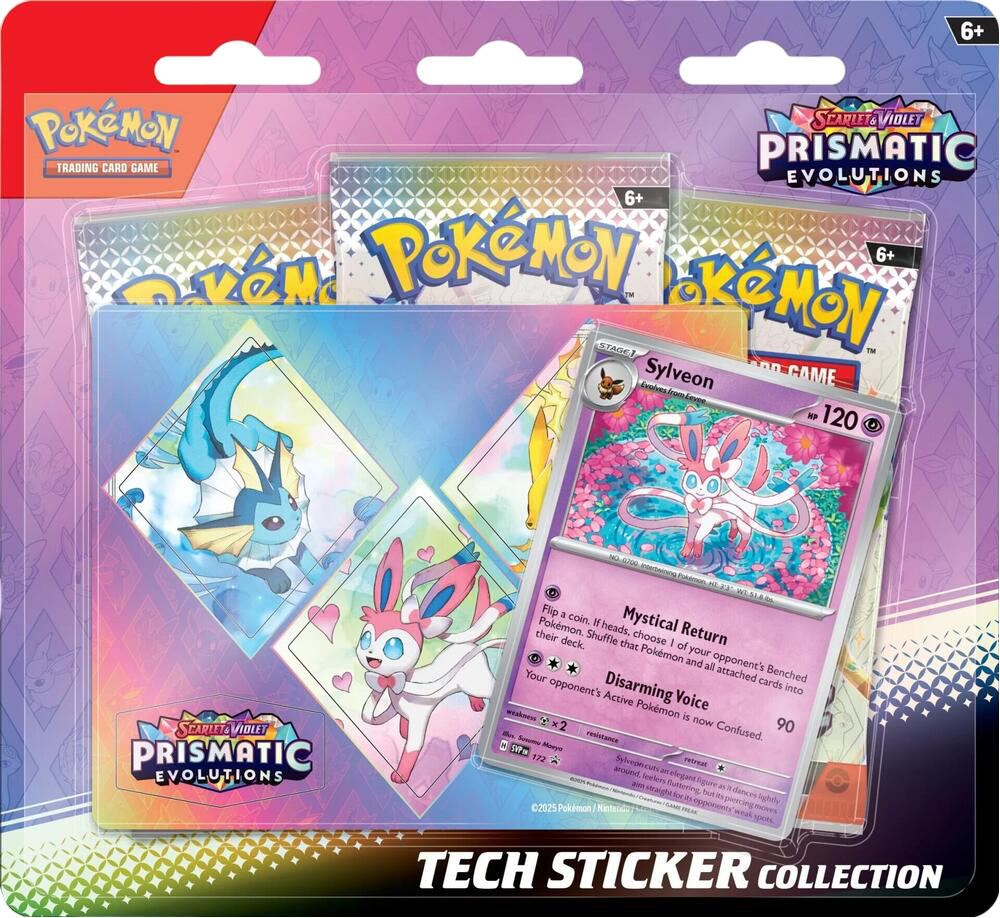 Pokémon TCG: S&V Prismatic Evolutions Tech Sticker Collection Sylveon