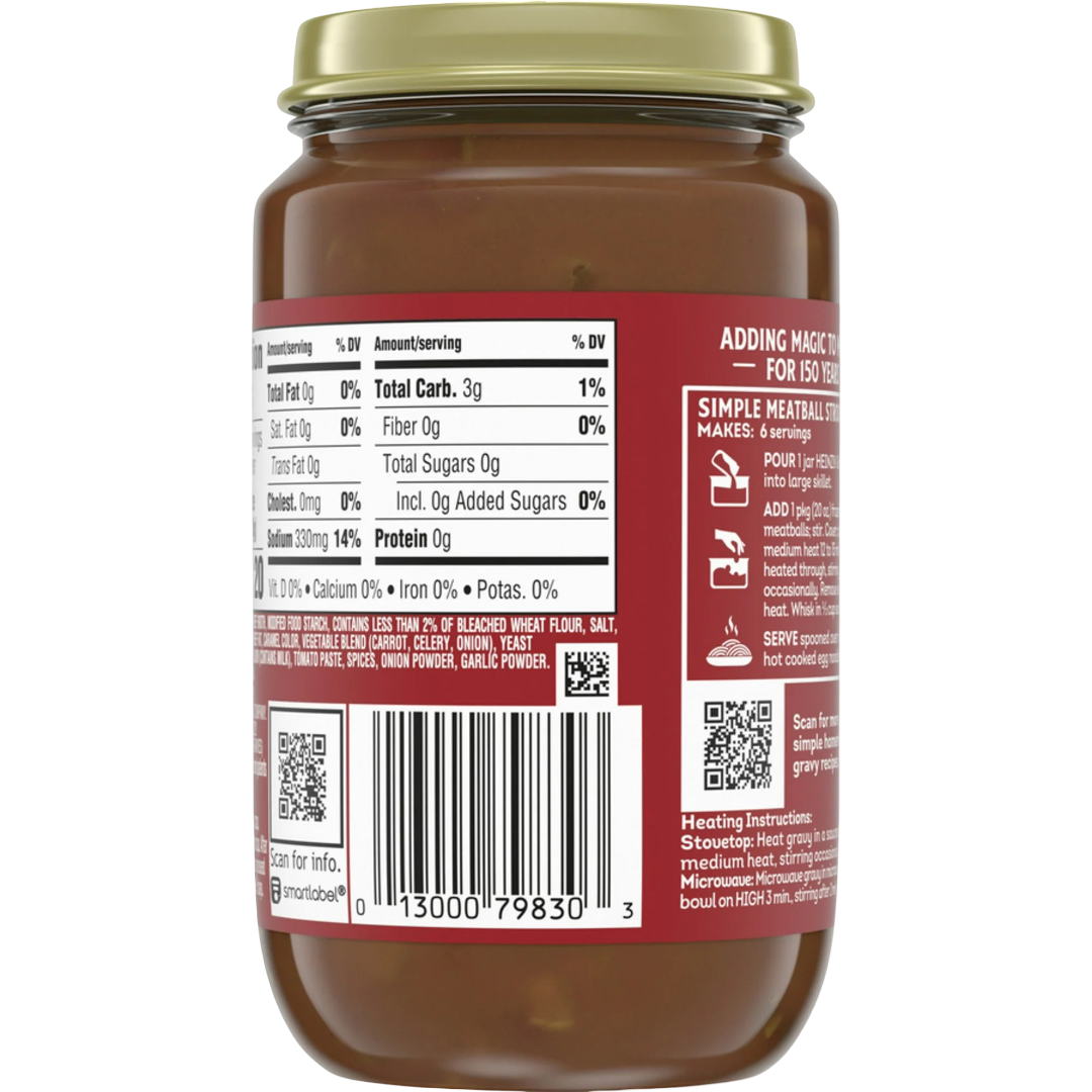 Heinz HomeStyle Mushroom Gravy, 12oz