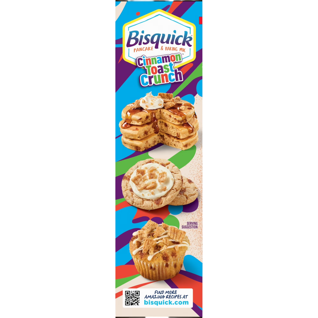Betty Crocker Bisquick Pancake & Baking Mix, Cinnamon Toast Crunch, 20 oz