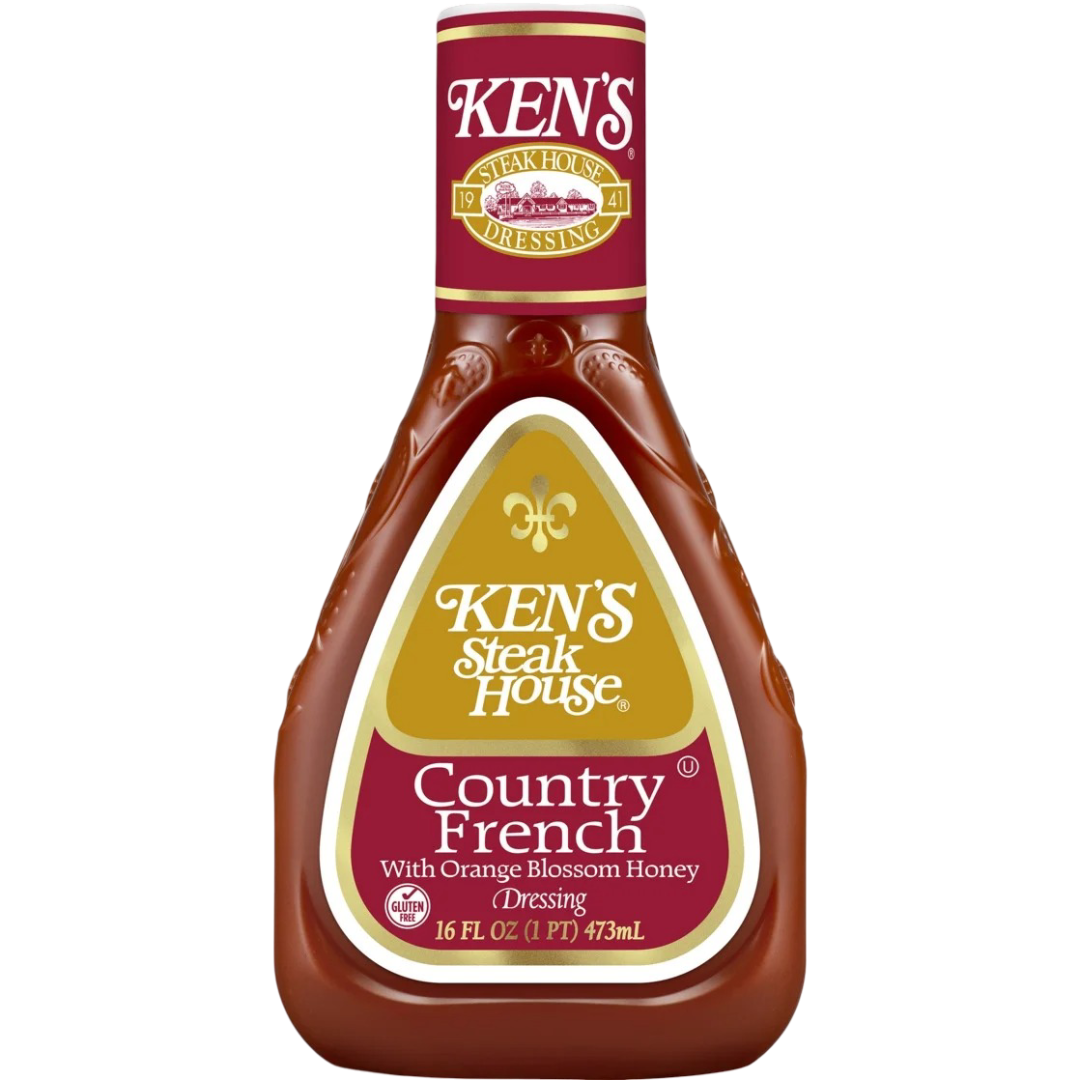 Ken's Steak House Country French with Orange Blossom Honey Salad Dressing, 16 fl oz
