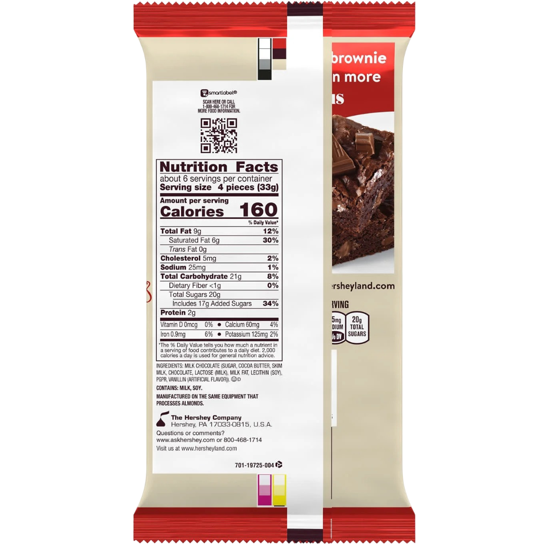 Hershey's Symphony Milk Chocolate Giant Candy Bar, 7.37 oz
