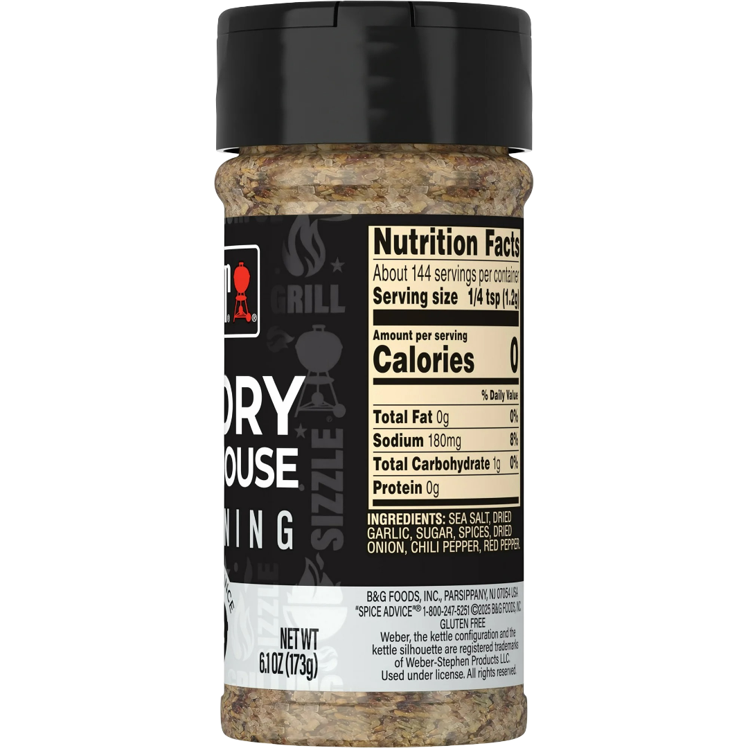 Weber Savory Steakhouse Seasoning Blend, 6.1oz