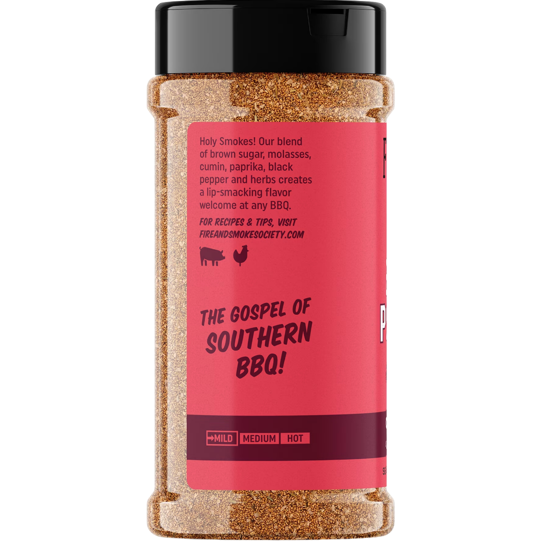 Fire & Smoke Society Sweet Preacher BBQ Seasoning Pork Rub, 11.9 oz