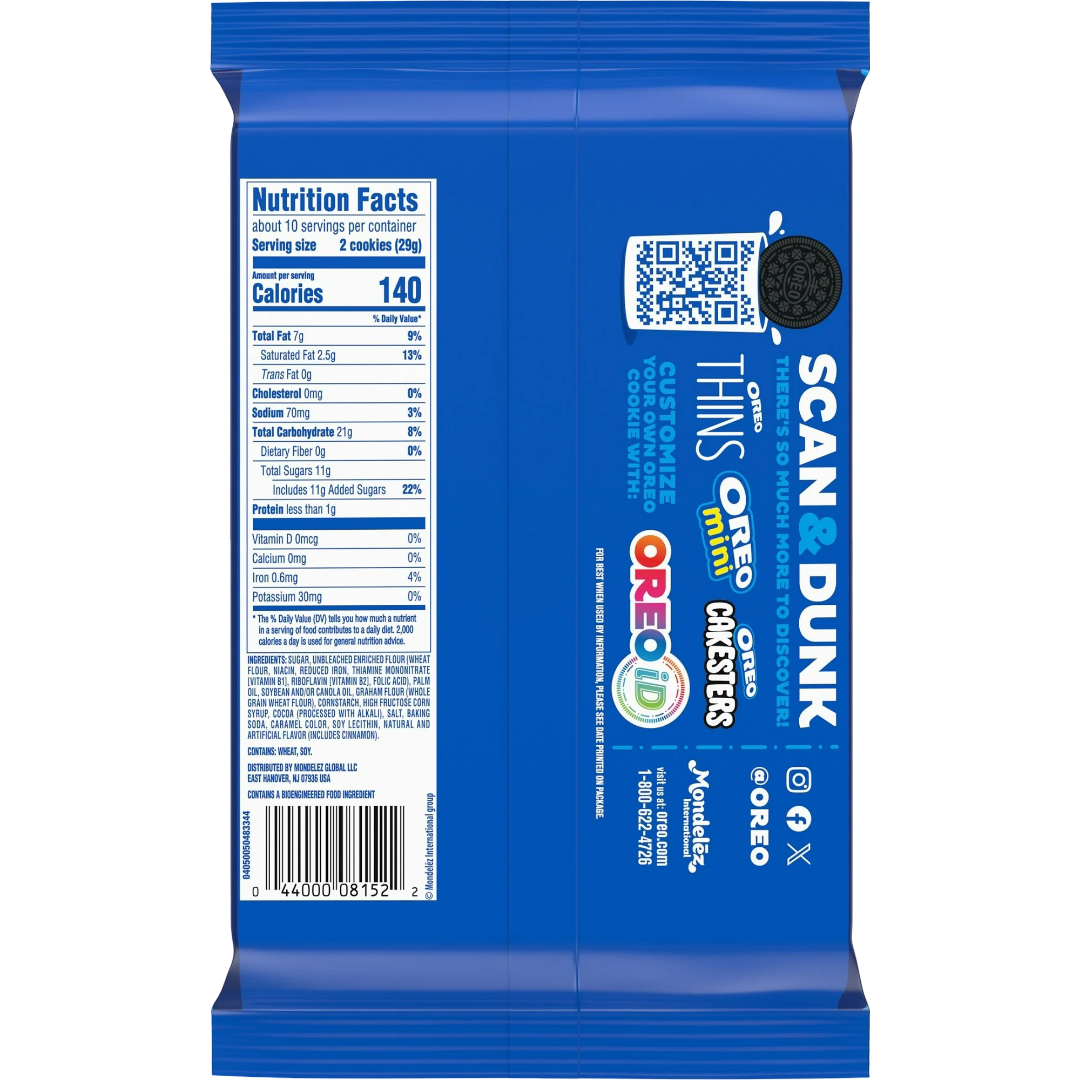 Oreo Graham Flavored Sm'Oreo Cookies, 10.68 oz