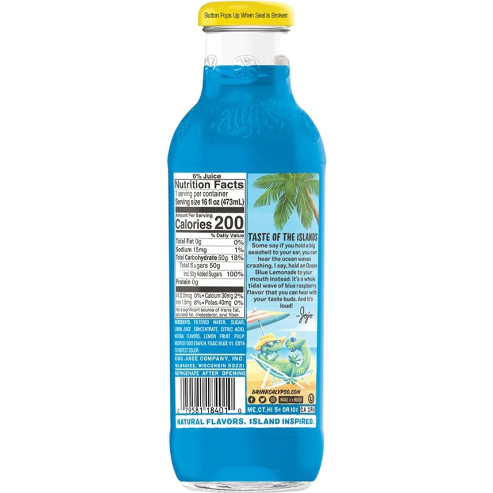Calypso Ocean Blue Lemonade 16oz