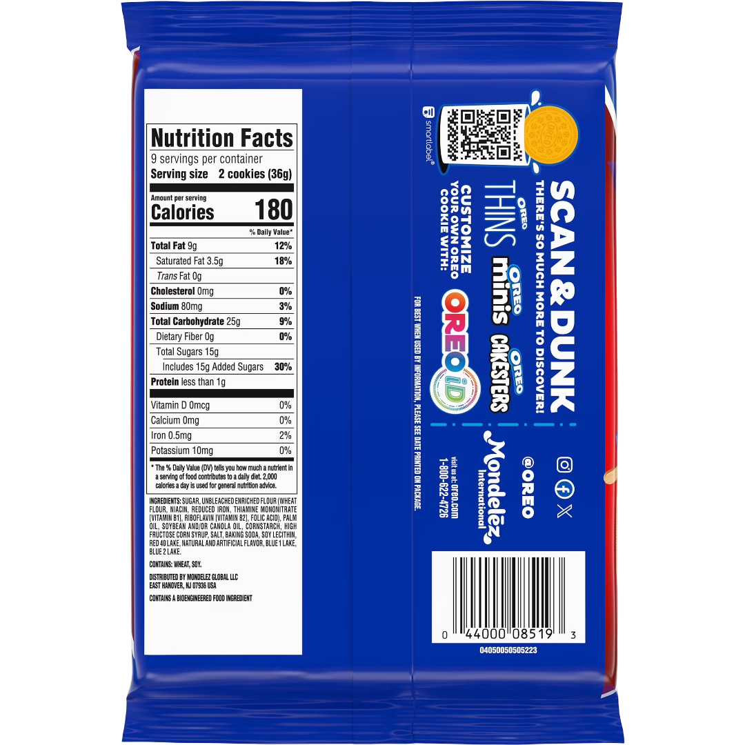 Oreo Firecracker Pop Sandwich Cookies, 11.46 oz