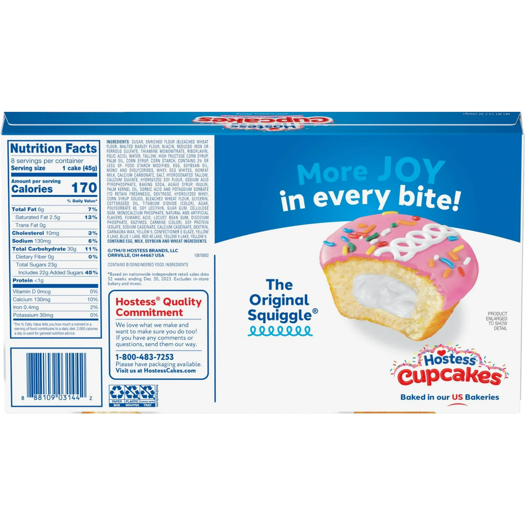 Hostess Cupcakes Frosted Sugar Cookie Snack Cakes, 12.7 oz