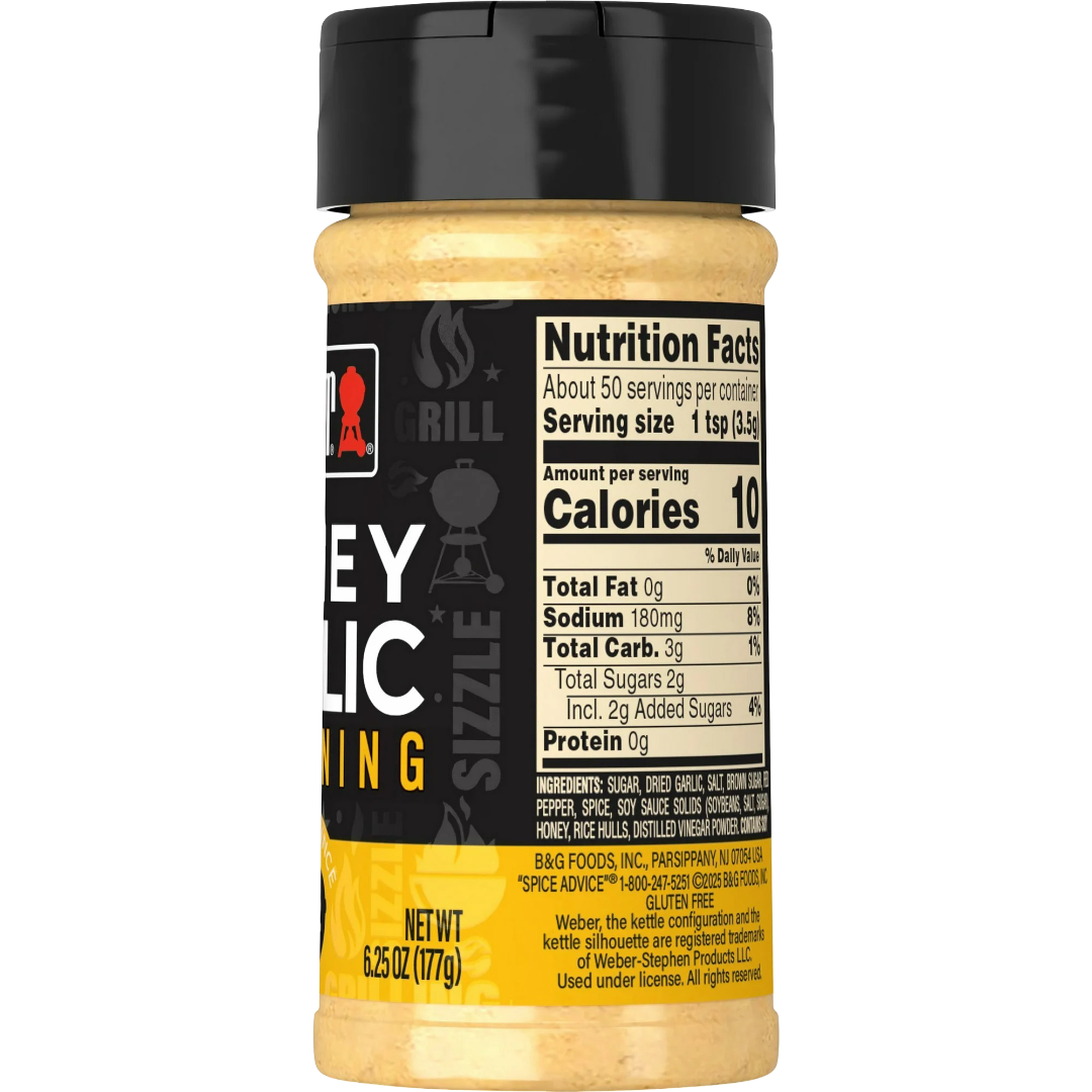 Weber Honey Garlic Seasoning and Rub, 6.25oz