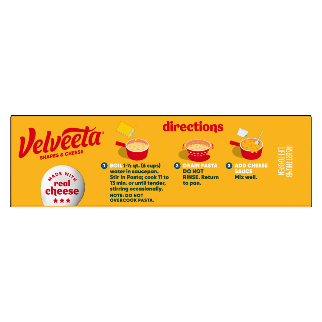 Velveeta USA & Star Shapes Mac and Cheese, 10 oz