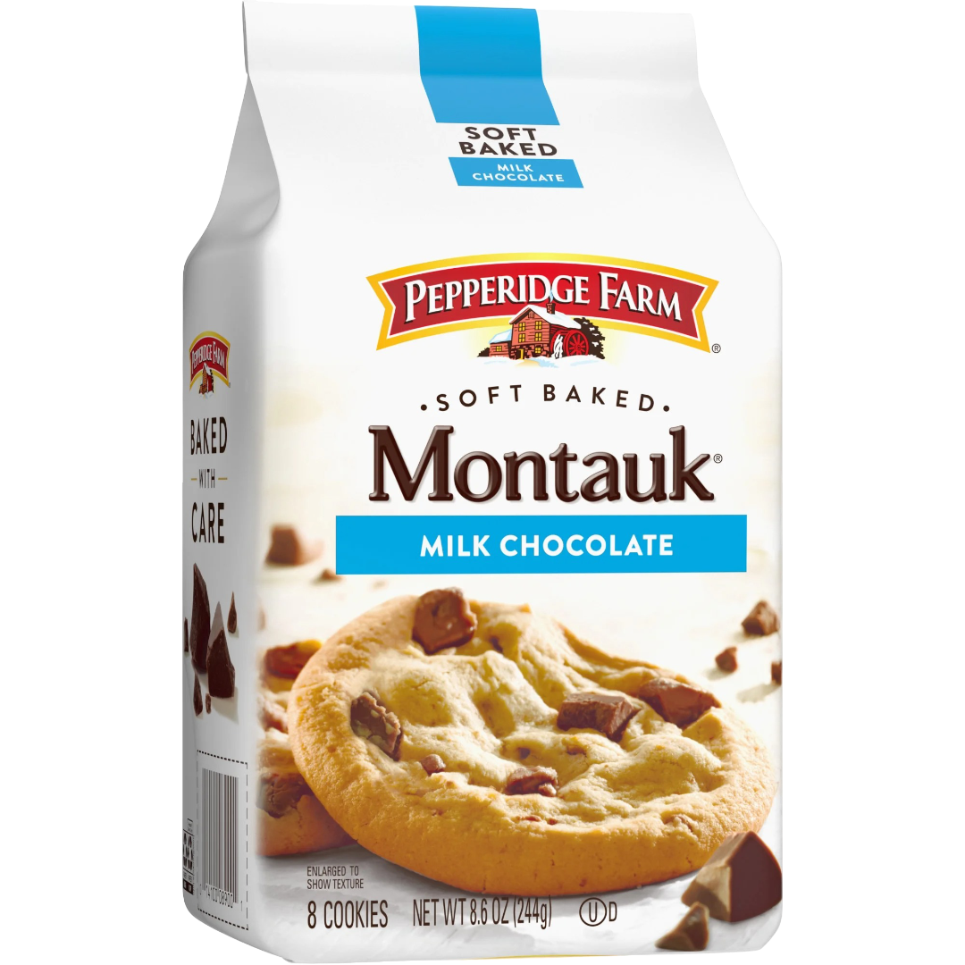 Pepperidge Farm Montauk Soft Baked Milk Chocolate Chunk Cookies, 8.6oz