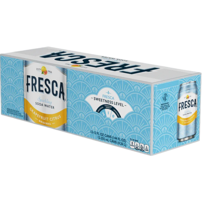 Fresca Citrus Soda Pop, 12 Pack of 12 oz Cans