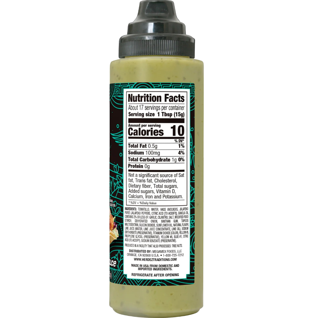 HERDEZ TAQUERIA Avocado Cilantro Taco Street Sauce, 9 oz