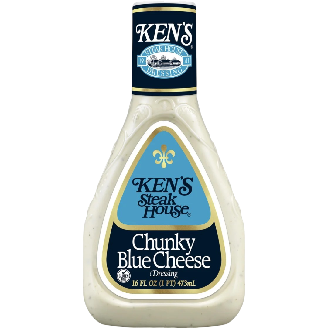 Ken's Steak House Chunky Blue Cheese Salad Dressing, 16 fl oz