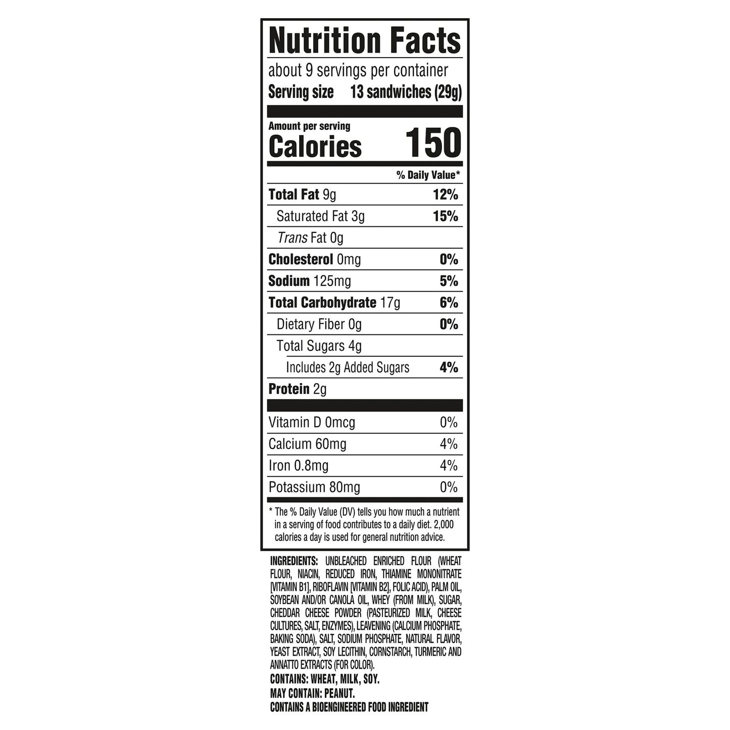 RITZ Bits Cheese Sandwich Crackers, 8.8 oz