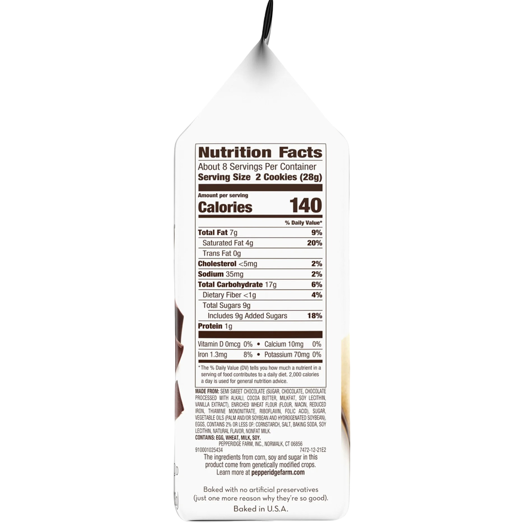 Pepperidge Farm Milano Double Dark Chocolate Cookies, 7.5oz