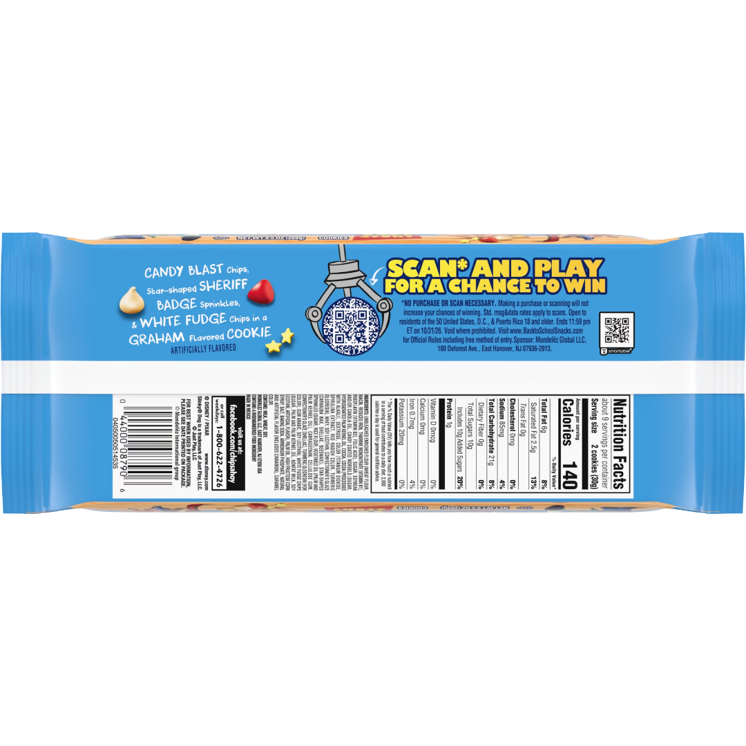 CHIPS AHOY! Toy Story Candy Blasts Fudgy Chocolate Chip Cookies, 9.5 oz