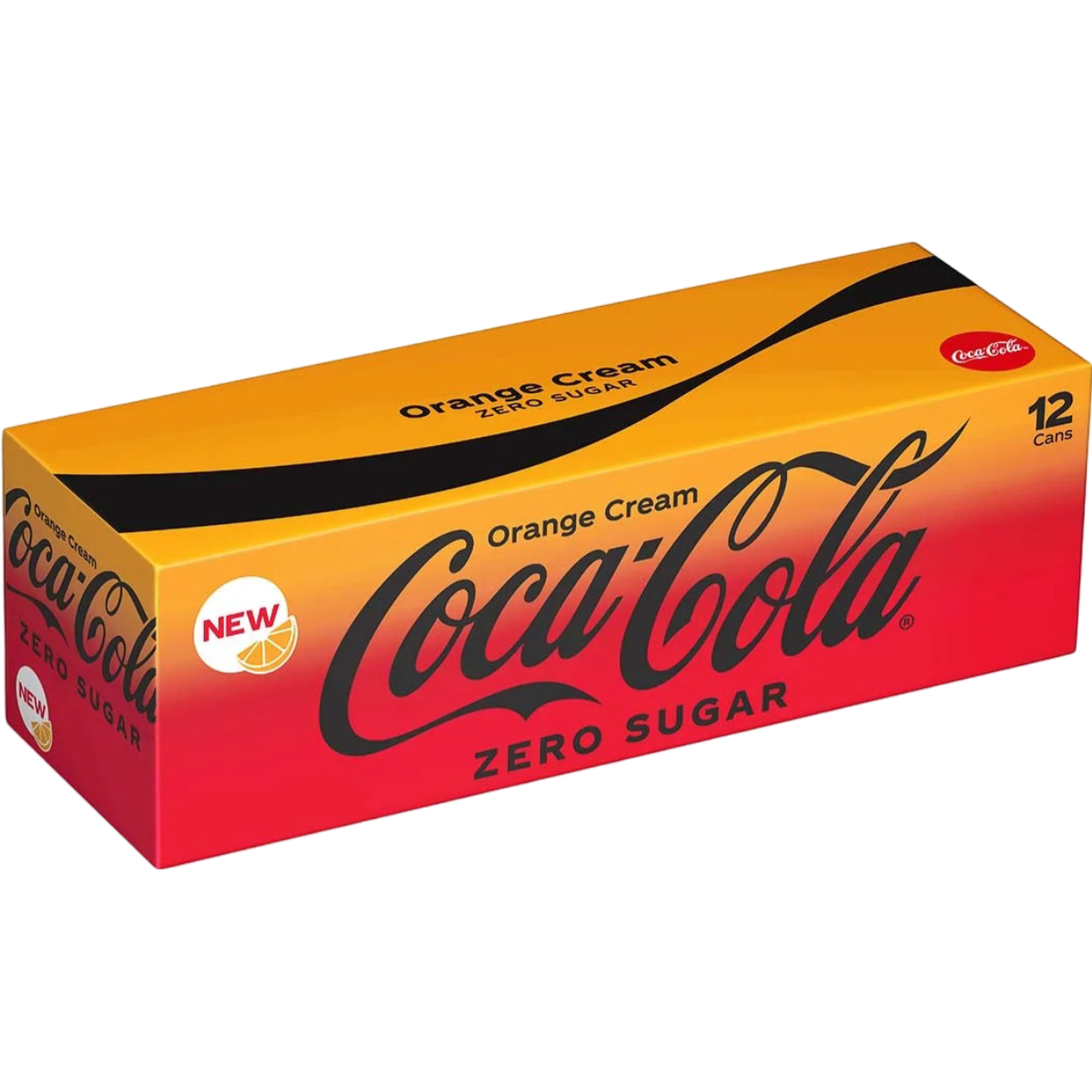 Coca Cola Orange Cream Zero Sugar Soda Pop 12 Pack of 12 oz Cans Coke
