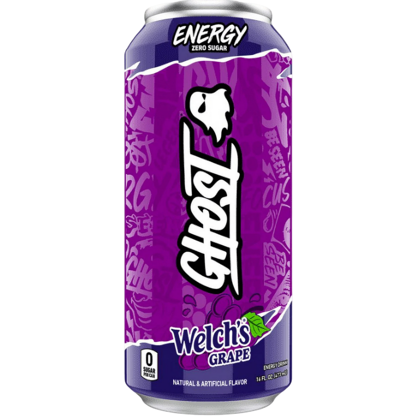 GHOST® ENERGY Zero Sugar Energy Drink, Welch's Grape, 16 fl oz