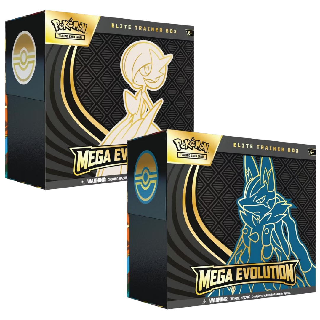 Pokémon TCG: Mega Evolution Elite Trainer Box Combo - 1 Gardevoir ETB + 1 Lucario ETB