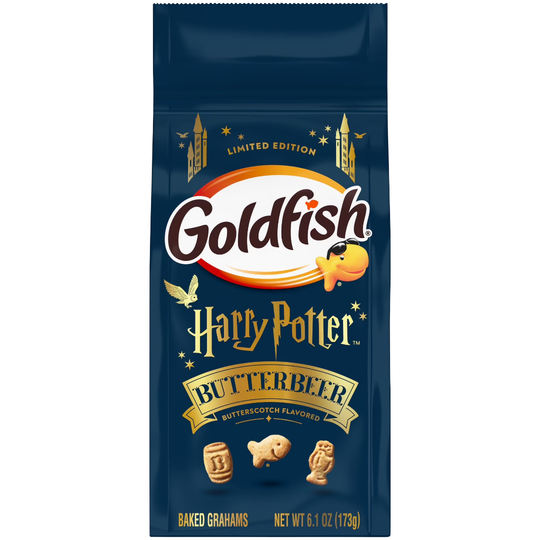 Goldfish Harry Potter Butterbeer Butterscotch Flavored Baked Grahams, 6.1 oz