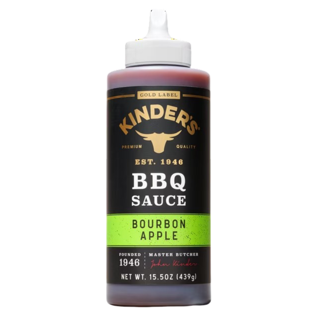 Kinder's Gold Label Bourbon Apple BBQ Sauce, 15.5oz