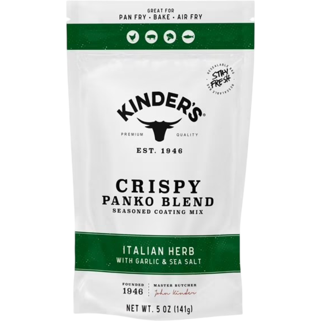 Kinder's Italian Herb Seasoned Panko Bread Crumb Coating Mix, 5oz